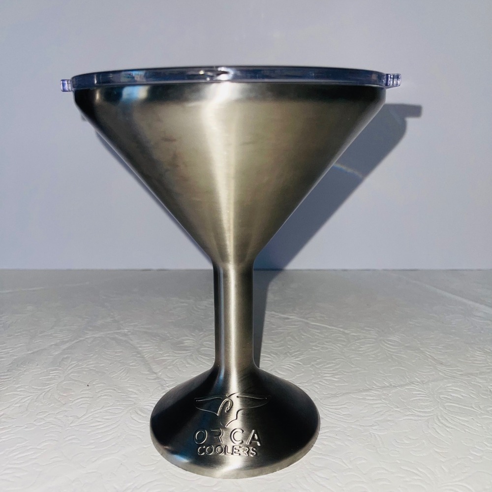 ORCA Chasertini Martini Tumbler Stainless Steel Silver Flint Oak 8oz